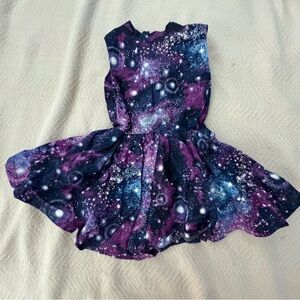 Handmade galaxy space baby girl dress!